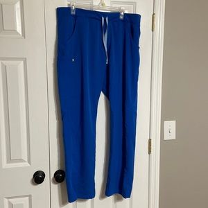 Royal Blue Fig Cargo scrub pants